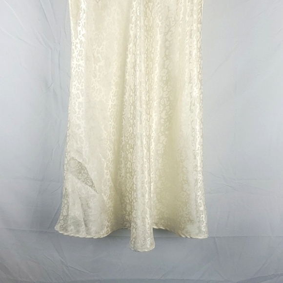 Vintage Erika Taylor Cream Satin Slip Dress - Picture 3 of 7